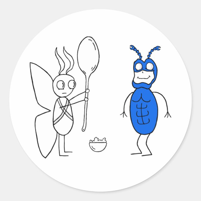 The SPOOOOOOOONNNN Is Too Big Classic Round Sticker (Front)