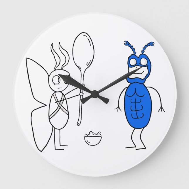The SPOOOOOOOONNNN Is Too Big Large Clock (Front)