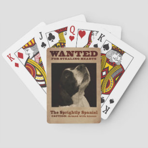 The Sprightly Springer Spaniel Playing Cards
