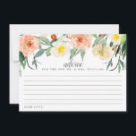 The Spring Blossoms Wedding Collection Advice Card<br><div class="desc">Celebrate in style with these modern and trendy advice cards. The simple yet stylish design will allow your guests to write a note of advice for you to keep and read over in years to come. The wording is easy to personalise so these cards can quickly be transformed into advice...</div>