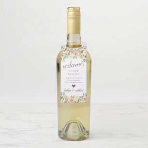 The Spring Blossoms Wedding Collection Bottle Tag