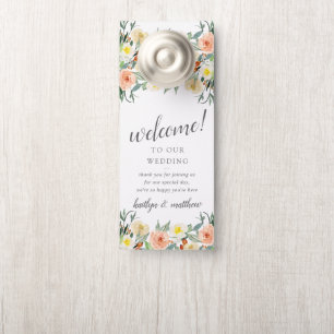 The Spring Blossoms Wedding Collection Door Hanger