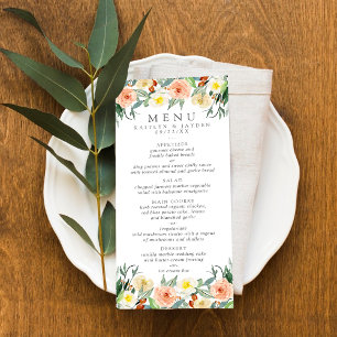 The Spring Blossoms Wedding Collection Menu