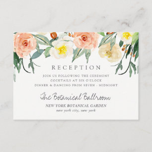 The Spring Blossoms Wedding Collection Reception Enclosure Card