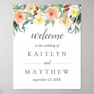 The Spring Blossoms Wedding Collection Welcome Poster