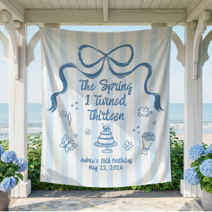 The Spring I turned 13 Birthday Banner  Tapestry