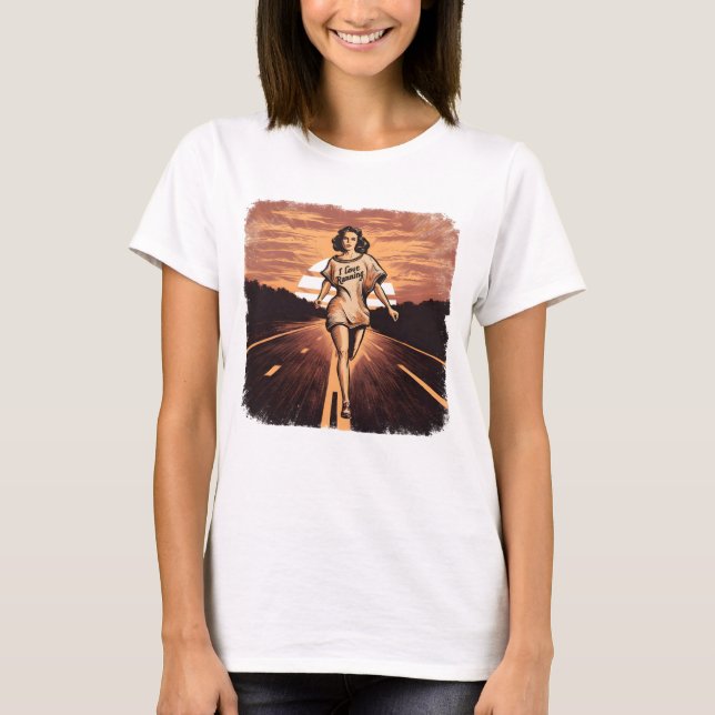 The Sprinting Womans Journey T-Shirt (Front)