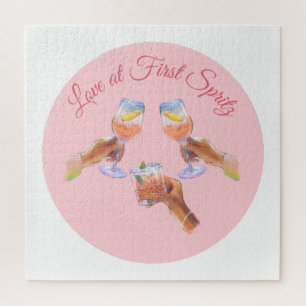 The Spritz Squad Aperol Bachelorette Party Theme Jigsaw Puzzle
