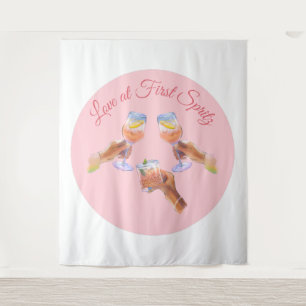 The Spritz Squad   Aperol Bachelorette Party Theme Tapestry