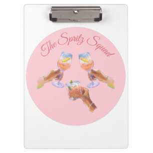 The Spritz Squad   Bachelorette Party Bridal Squad Clipboard