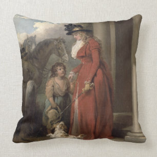 The Squire's Door, c.1790 (oil on canvas) Cushion