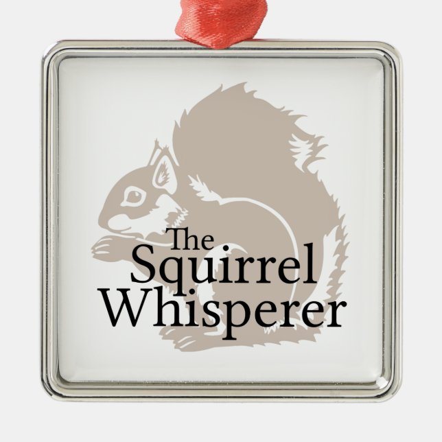 The Squirrel Whisperer Metal Tree Decoration (Front)