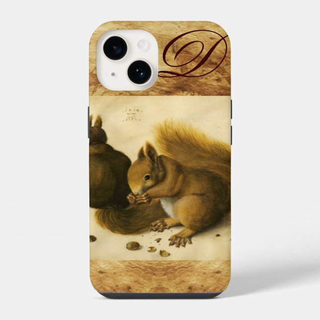THE SQUIRREL WITH NUTS MONOGRAM iPhone CASE (Back)