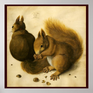 THE SQUIRREL WITH NUTS POSTER