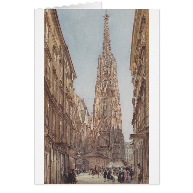 The St. Stephen's Cathedral in Vienna by Rudolf vo (Front)