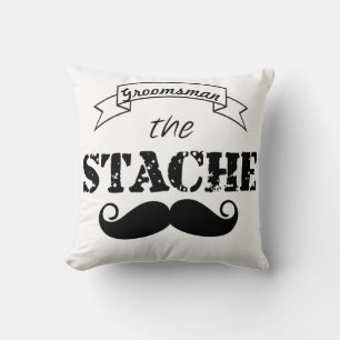 The Stache Moustache Pattern Cushion