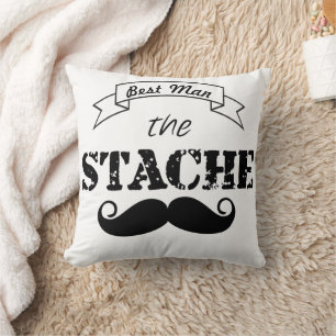 The Stache Moustache Pattern Cushion