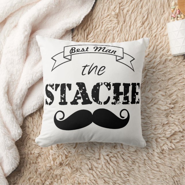 The Stache Moustache Pattern Cushion (Blanket)