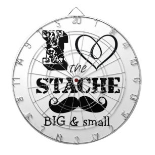 The Stache Moustache Pattern Dartboard