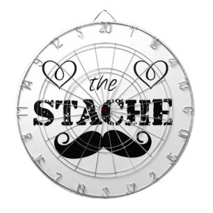 The Stache Moustache Pattern Dartboard