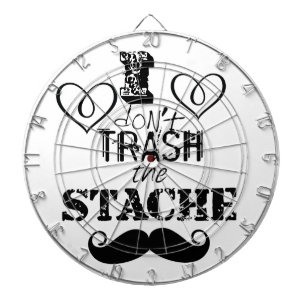 The Stache Moustache Pattern Dartboard