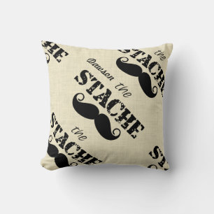 The Stache Moustache Retro Hipster Cushion