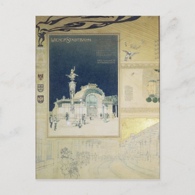 The Stadtbahn Pavilion of the Vienna Postcard (Front)