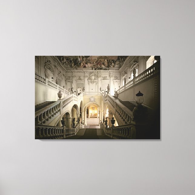 The staircase, built 1719-44 canvas print (Front)