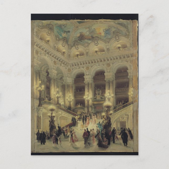The Staircase of the Opera, 1877 Postcard (Front)