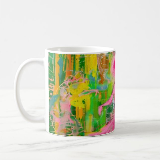 The Stalker - Neon Ballet Chaos  Coffee Mug (Left)