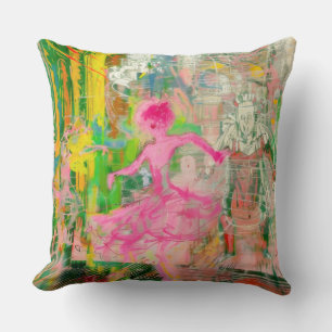 The Stalker - Neon Ballet Chaos Cushion