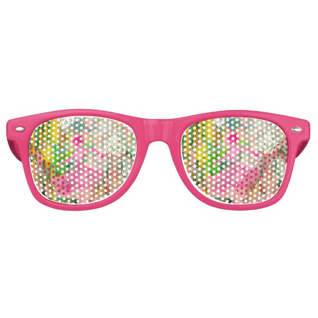The Stalker - Neon Ballet Chaos  Retro Sunglasses (Front)
