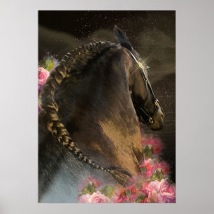 The Stallion & Roses - Poster