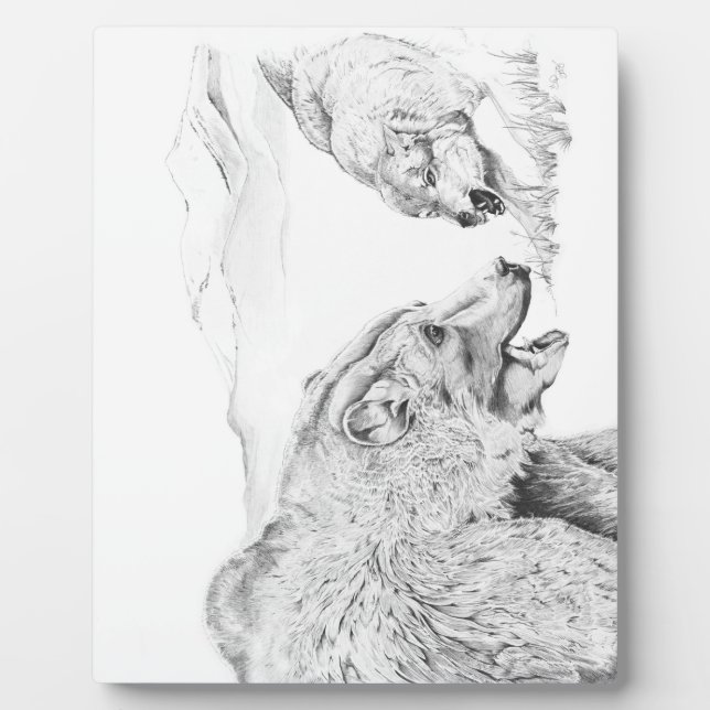 The Stand Off ~ 8x10 With Easel Plaque (Front)