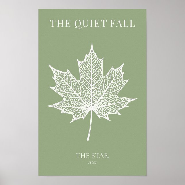 The Star Maple Leaf | Spring Sage Quiet Fall Poster (Front)