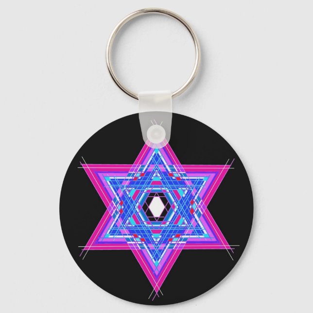 The Star of David Key Ring (Front)