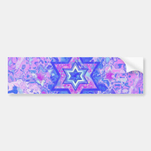The Star of David... on marble. Bumper Sticker