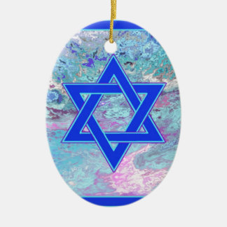 The Star of David on Marble Ceramic Tree Decoration