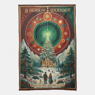 The Star of Wonder’s Radiance Tea Towel
