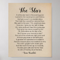 The Star Poem by Sara Teasdale Vintage