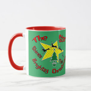 The star shines brightly this Christmas  Mug