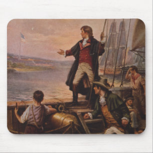 The Star Spangled Banner Light Edward Percy Moran Mouse Pad