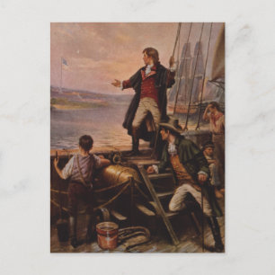 The Star Spangled Banner Light Edward Percy Moran Postcard