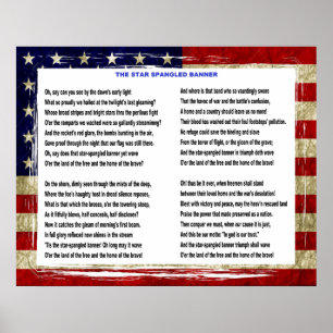 The star spangled banner poster