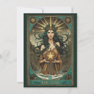 The Star Tarot Art Flat Thank You Card