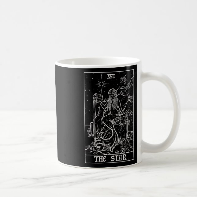 The Star Tarot Card Halloween Mermaid Gothic Witch Coffee Mug (Right)