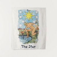 The Star Tarot Card Watercolor Painting