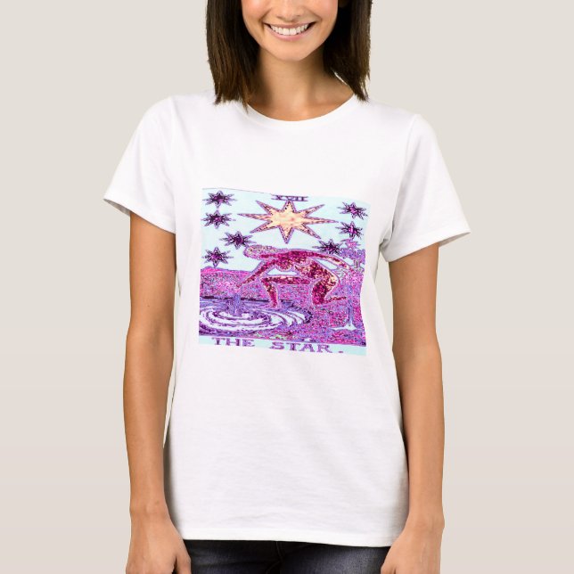 The Star Tarot Card Women's Fashion T-Shirt (Front)