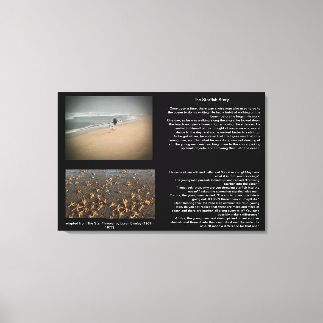 The Starfish Story Canvas (Front)