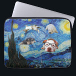 The Starry Fun Night   Laptop Sleeve<br><div class="desc">Please visit my store for more interesting design and more color choice => zazzle.com/colorfulworld*</div>